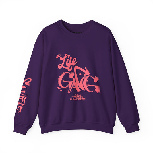 LIFE GANG SWEATSHIRT PURPLE